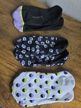 Kate Spade Head Over Heels Women's No-Show Socks - 3 pairs
